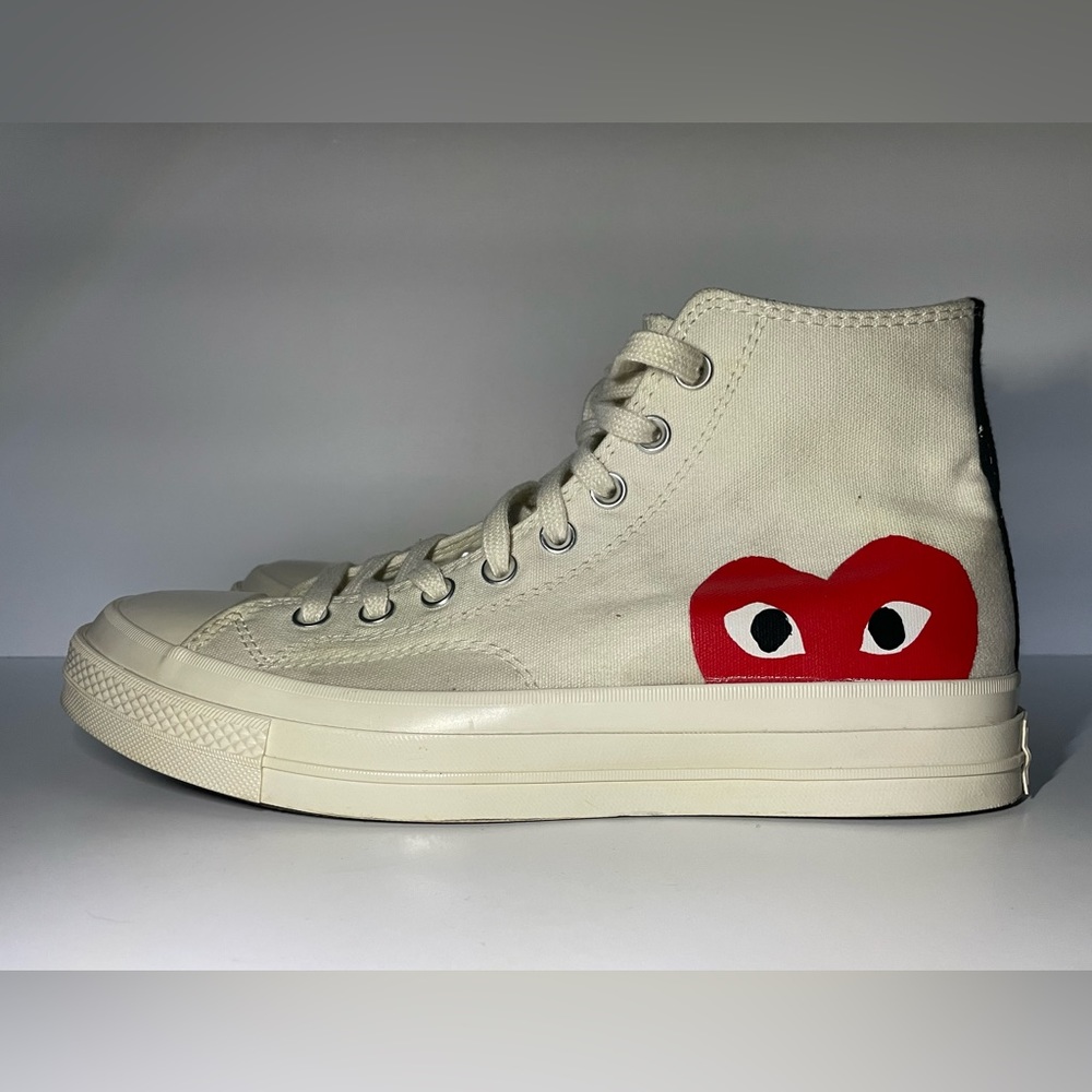 Size 9.5 Unisex Comme de Garçon x Chuck Taylor Off White